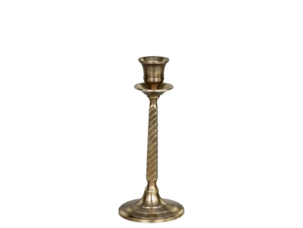 Chic Antique Kerzenständer für Stabkerze antique messing