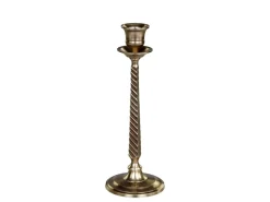 Chic Antique Kerzenständer für Stabkerze antique messing