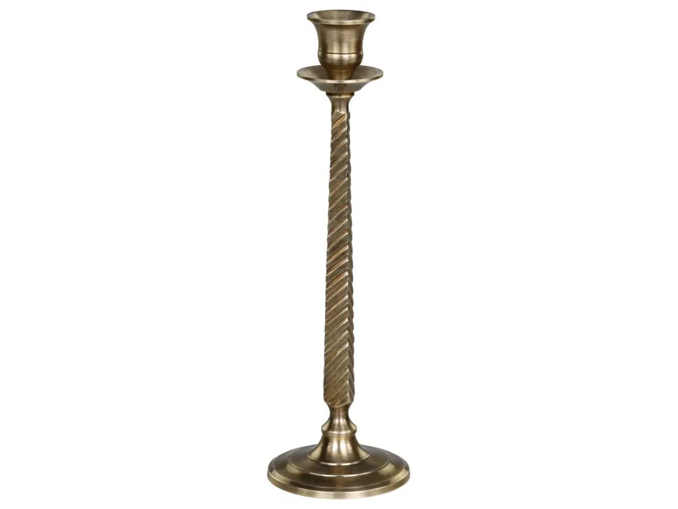 Chic Antique Kerzenständer für Stabkerze antique messing