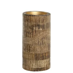 Chic Antique Kerzenständer für Stumpenkerze aus Mangoholz