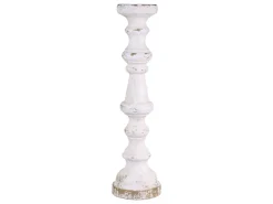 Chic Antique Kerzenständer für Stumpenkerzen aus Holz