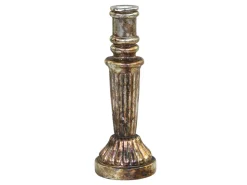 Chic Antique Kerzenständer Glas antique Kupfer