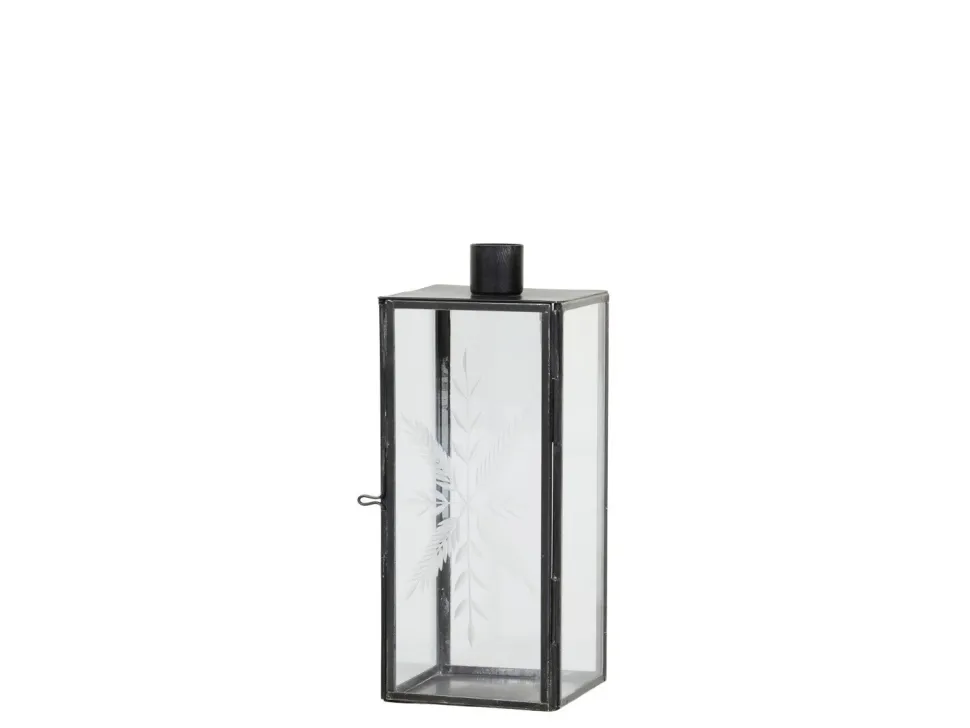 Chic Antique Kerzenständer Glas und Metall mit Schliff