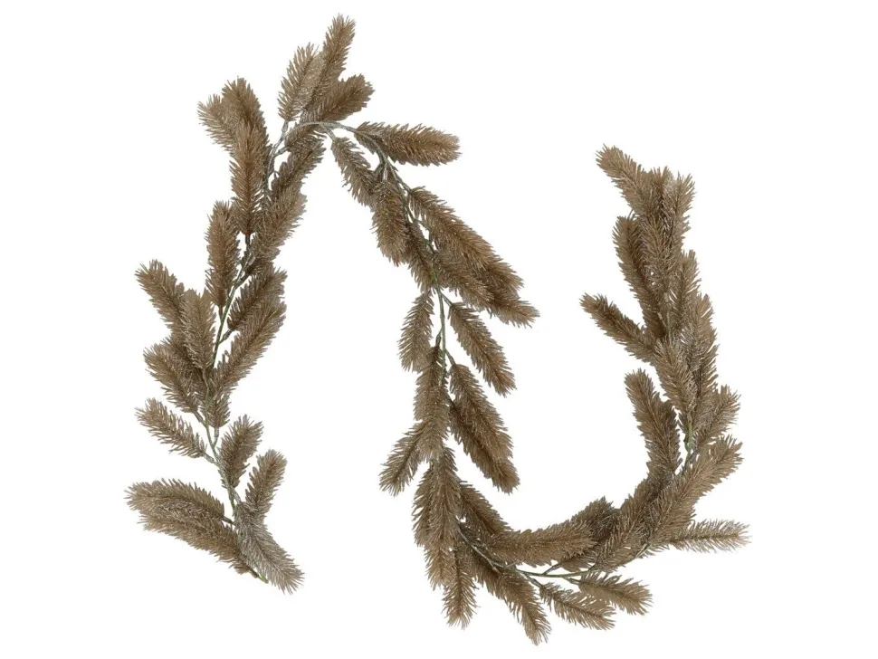 Chic Antique Künstliche Tannen Ranke aus Zweigen mit Glitzer
