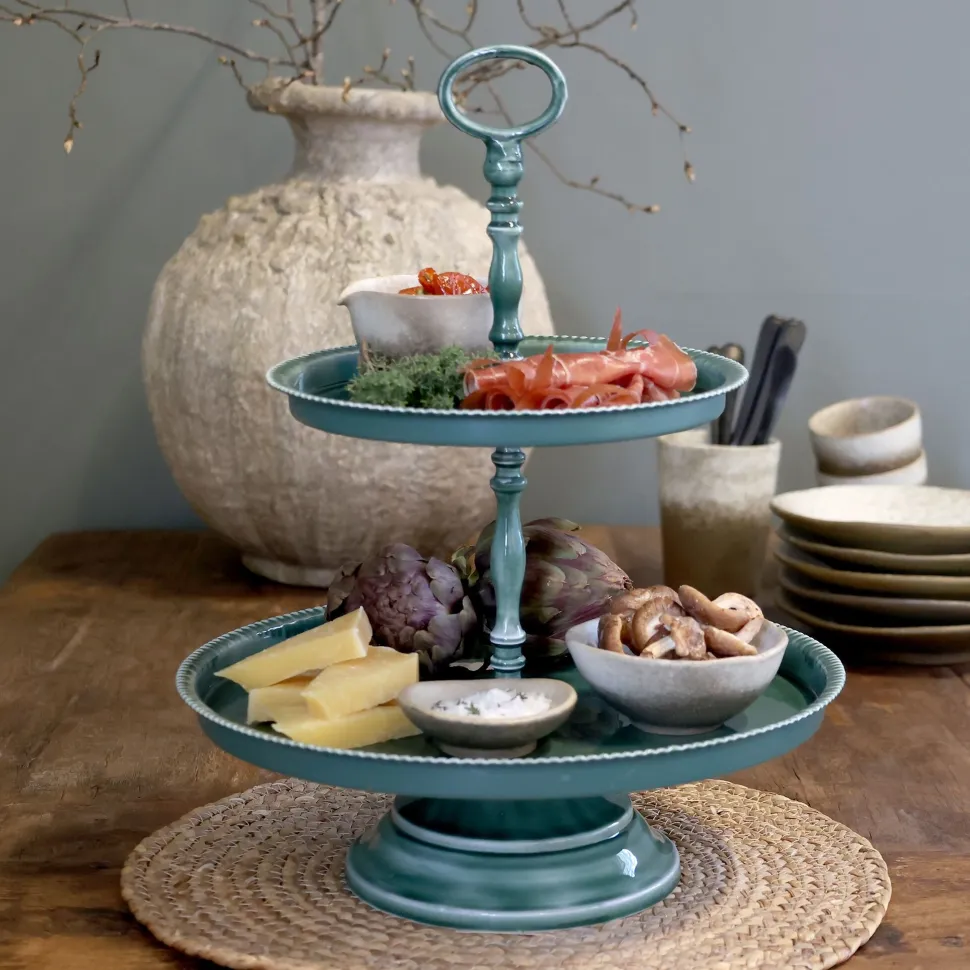 Chic Antique Landhaus Etagere mit Tabletts