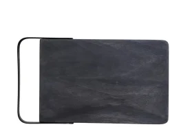 Chic Antique Laon Tapasbrett Mangoholz mit Eisen Henkel
