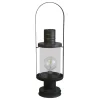 Chic Antique Laterne mit Glühbirne & Timer
