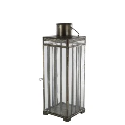Chic Antique Laterne mit Muster, Antik Messing