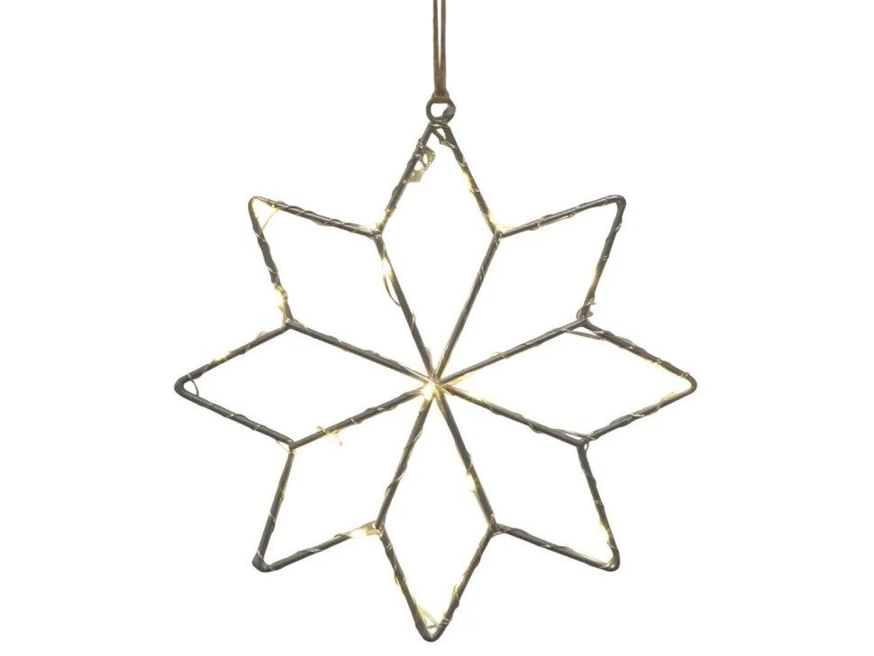 Chic Antique LED Stern drinnen & draußen