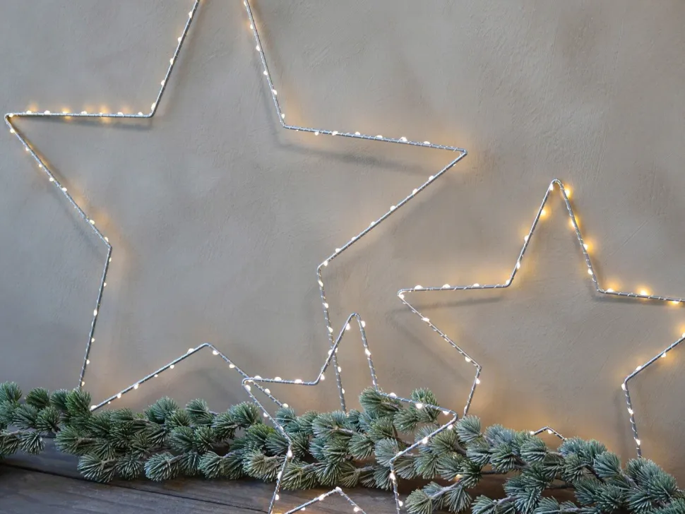 Chic Antique LED Weihnachtsstern drinnen & draußen