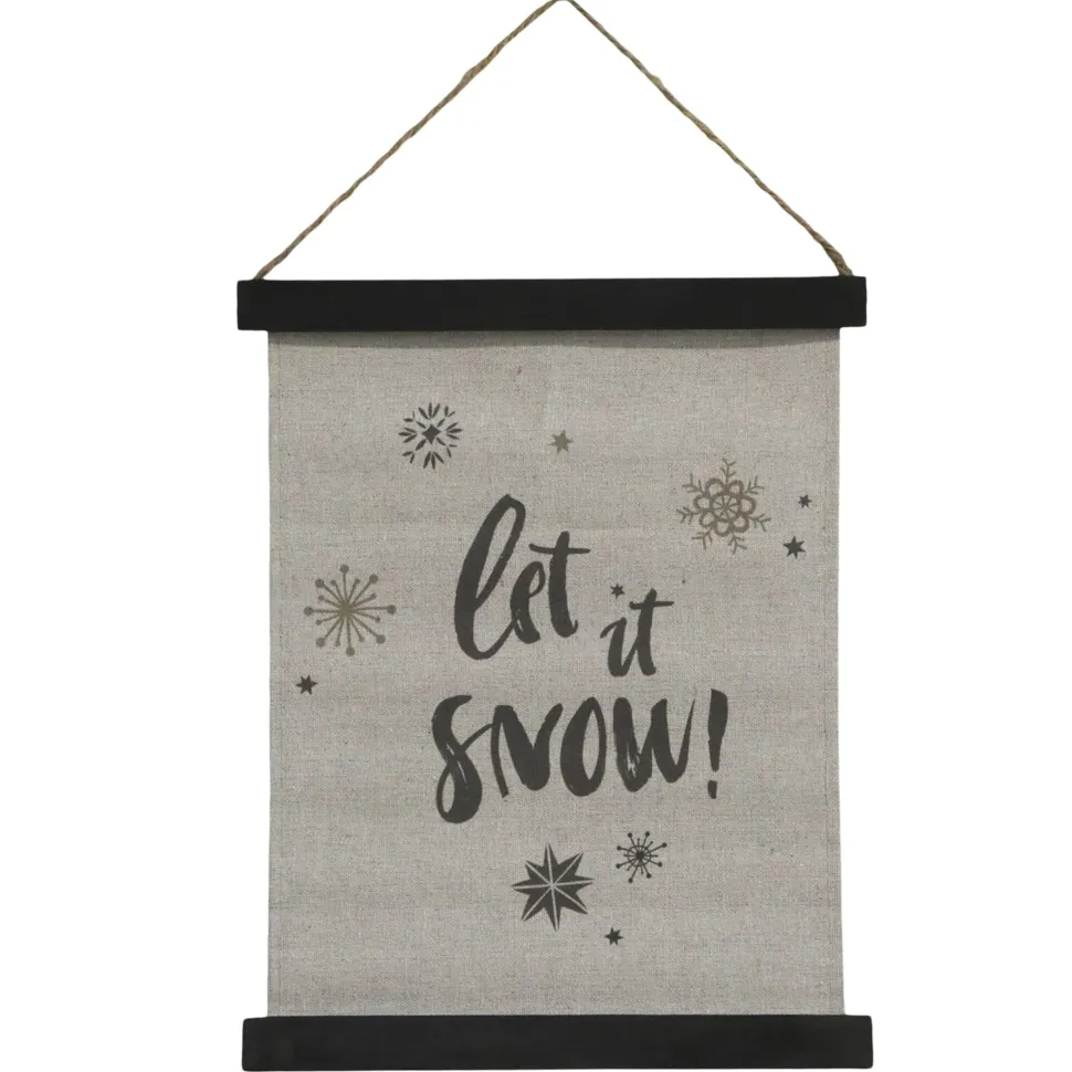 Chic Antique Leinwandbild Let It Snow