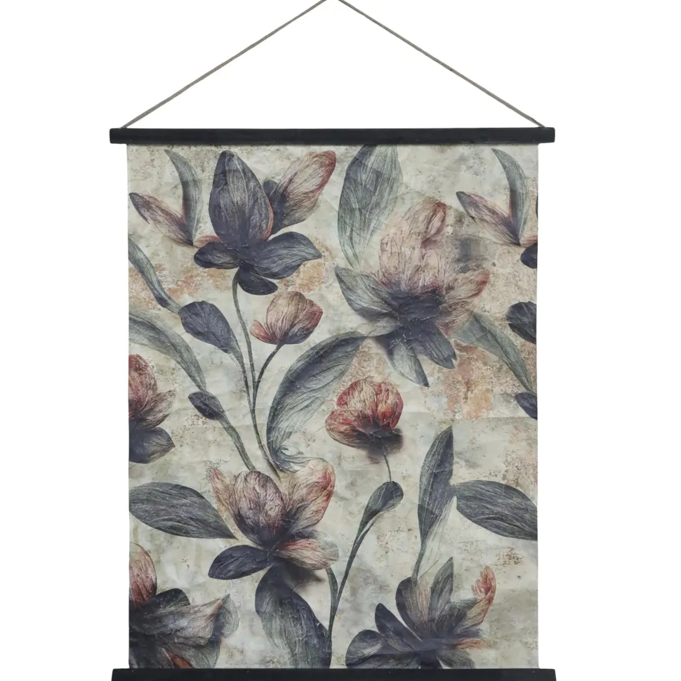 Chic Antique Leinwandbild zum Aufhängen mit Blumen