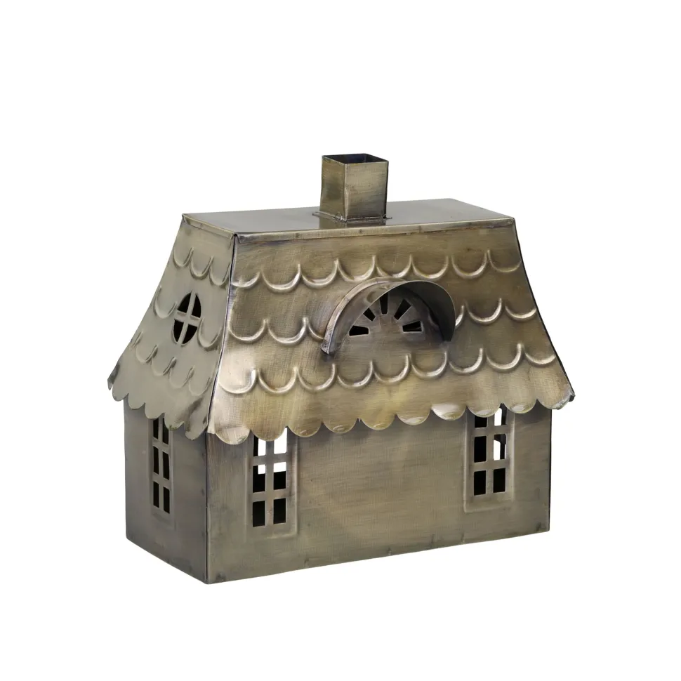 Chic Antique Lichthaus Doppelhaus aus Metall