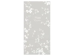 Chic Antique Längliche Serviette mit Blumen Happy Easter