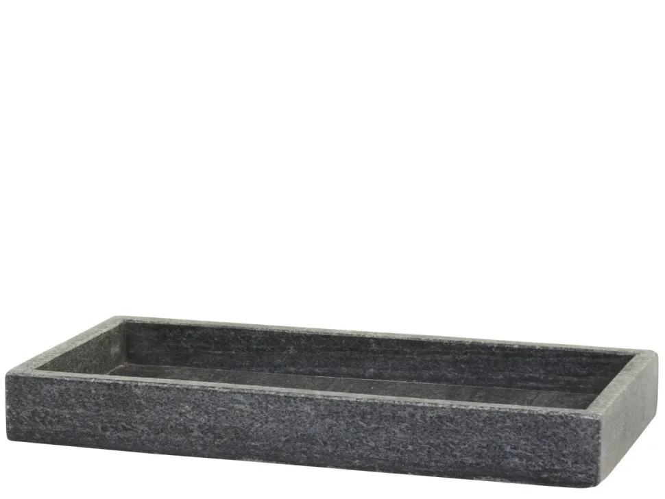 Chic Antique Morlaix Tablett aus Marmor rechteckig