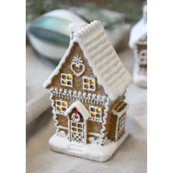Chic Antique Noël Lebkuchenhaus mit LED