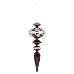 Chic Antique Ornament aus Glas mit Glitzer