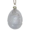 Chic Antique Osterei mit Muster aus Glas