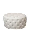 Chic Antique Pouf Malo aus Leinen