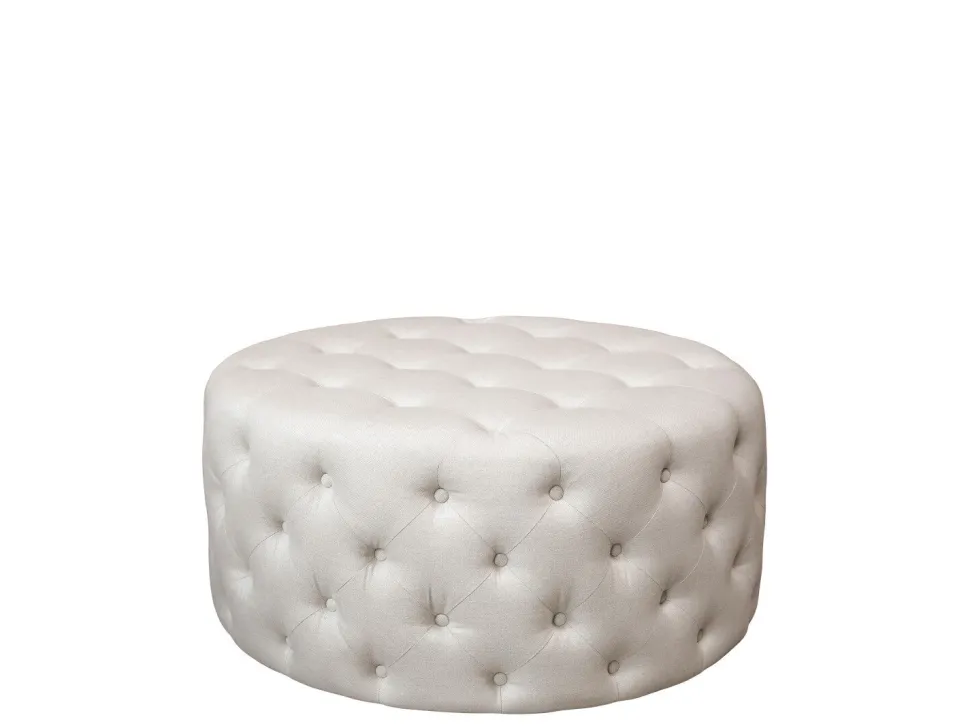 Chic Antique Pouf Malo aus Leinen