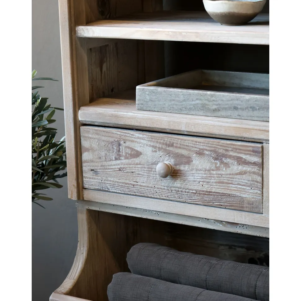 Chic Antique Regal mit Ablageböden und Schubladen