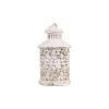 Chic Antique Runde Laterne mit Blumenmuster