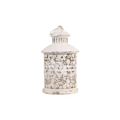 Chic Antique Runde Laterne mit Blumenmuster