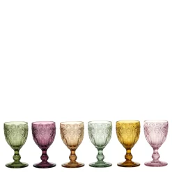 Chic Antique Saint-Émilion Weingläser mit Muster 6er
