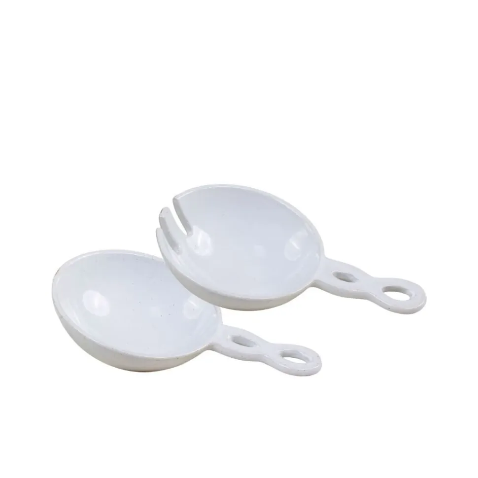 Chic Antique Salatbesteck 2er Set aus Porzellan