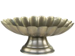 Chic Antique Schale auf Fuß mit Rillen