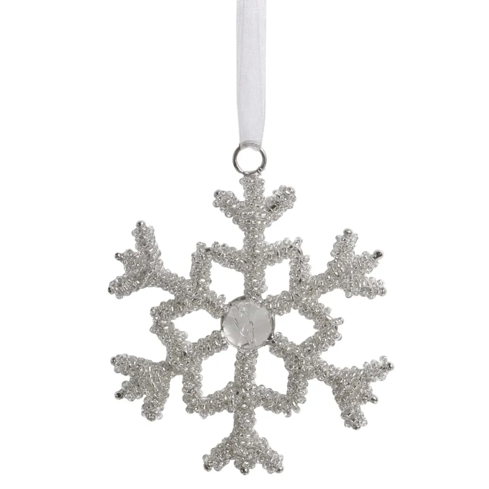 Chic Antique Schneeflocken Aufhänger mit Strasssteinen