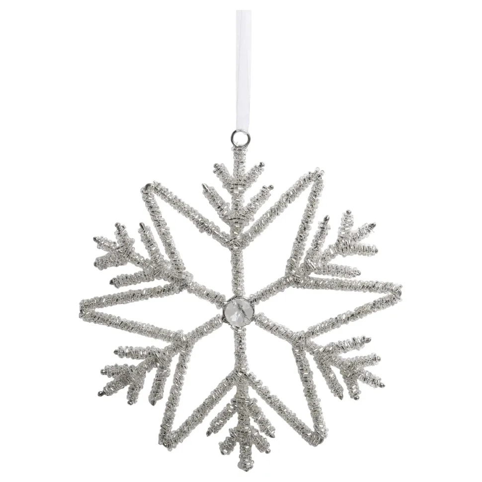 Chic Antique Schneeflocken Aufhänger mit Strasssteinen