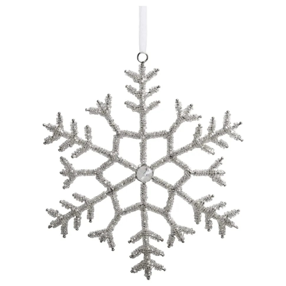 Chic Antique Schneeflocken Aufhänger mit Strasssteinen