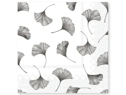 Chic Antique Serviette Gingko Blätter