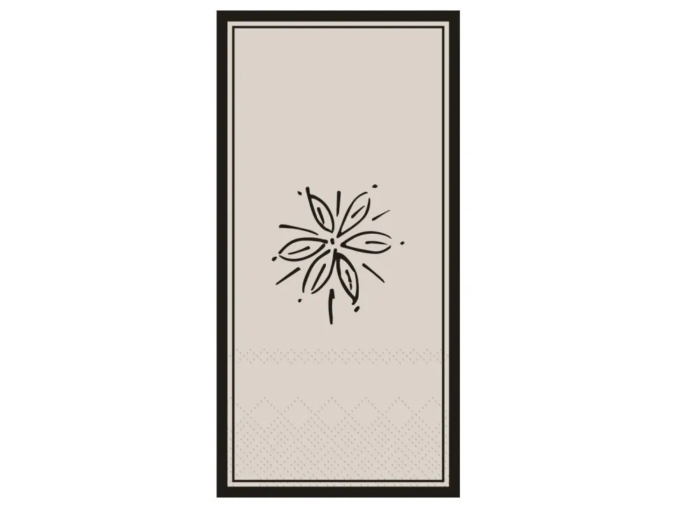 Chic Antique Serviette mit Blume