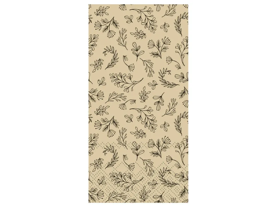 Chic Antique Serviette mit Blättern