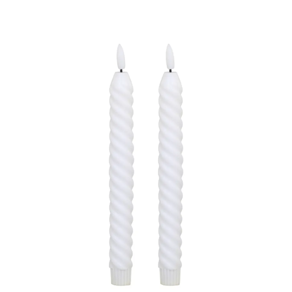 Chic Antique Stabkerze LED gedreht 2er