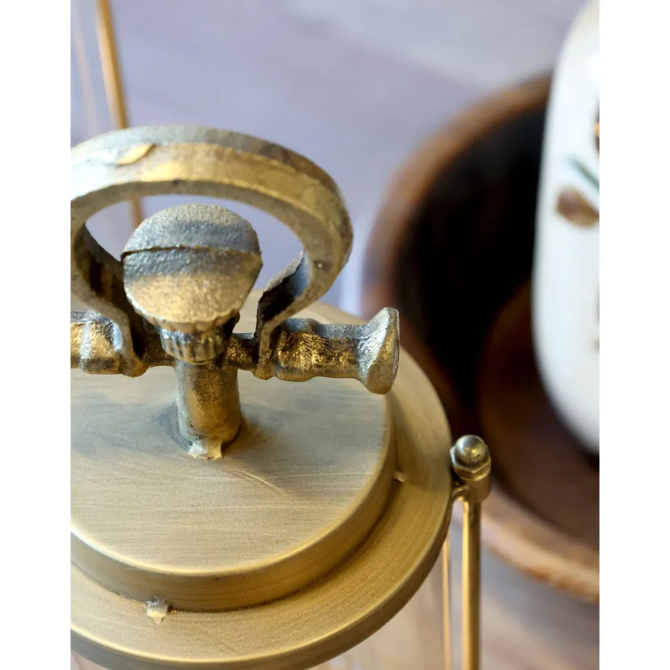 Chic Antique Stall Laterne mit LED und Timer