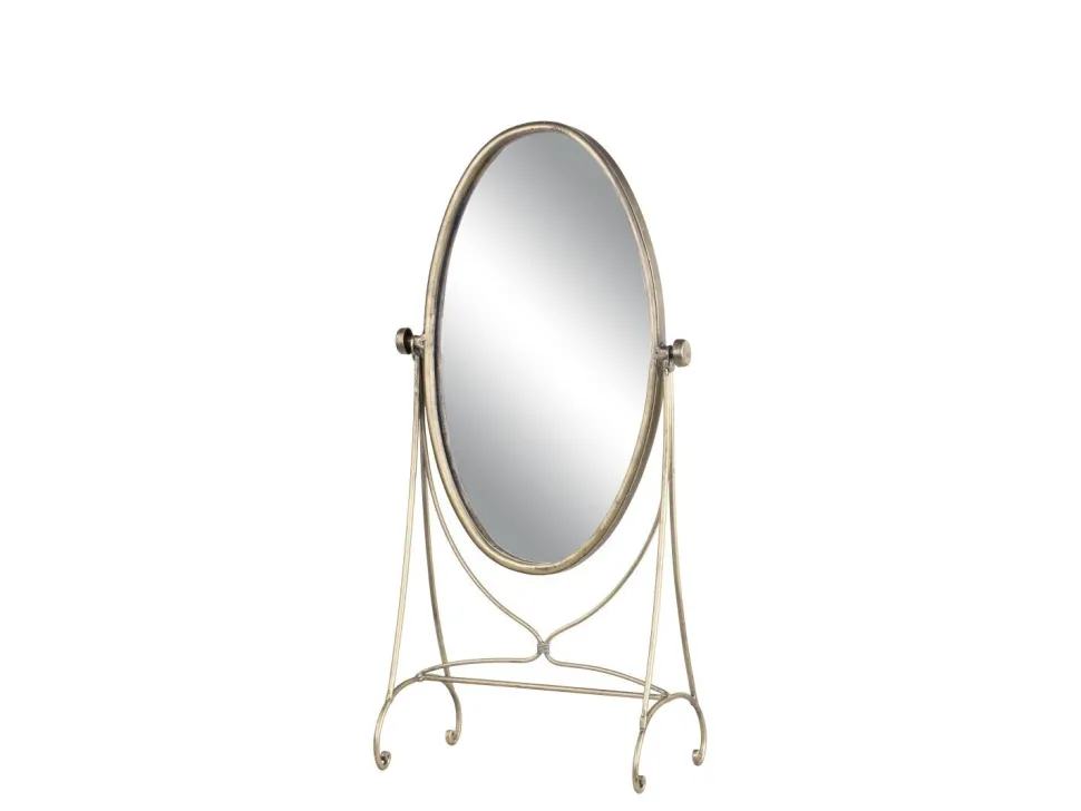 Chic Antique Standspiegel Tischspiegel auf Fuß