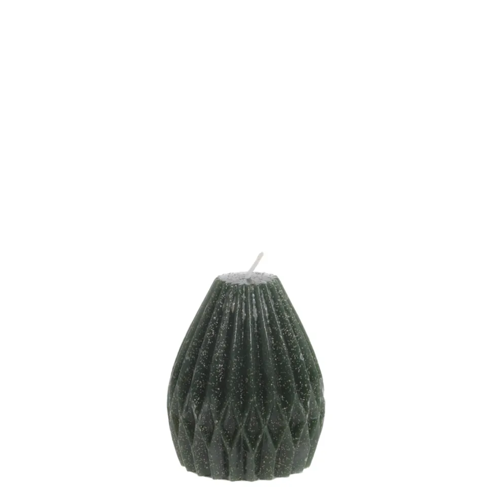Chic Antique Stumpenkerze Diamant mit Glitzer