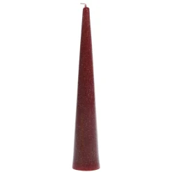 Chic Antique Stumpenkerze Kegel mit Glitzer