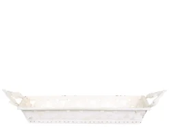 Chic Antique Tablett mit Griff und Dekor