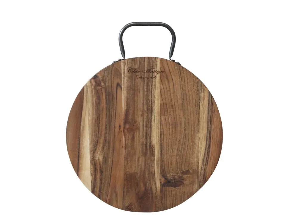Chic Antique Tapasbrett Laon mit Eisengriff