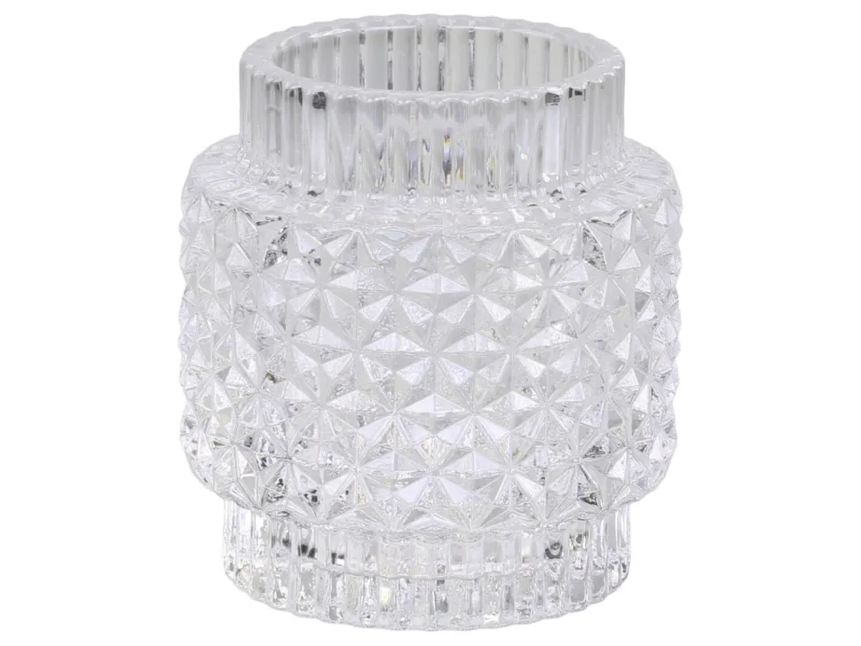 Chic Antique Teelichtglas mit Muster