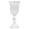 Chic Antique Teelichthalter auf Fuß mit Glas