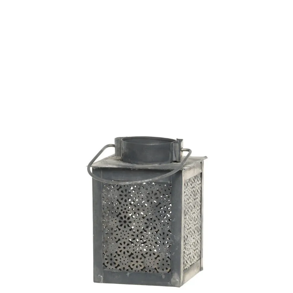 Chic Antique Teelichthalter Laterne mit Muster