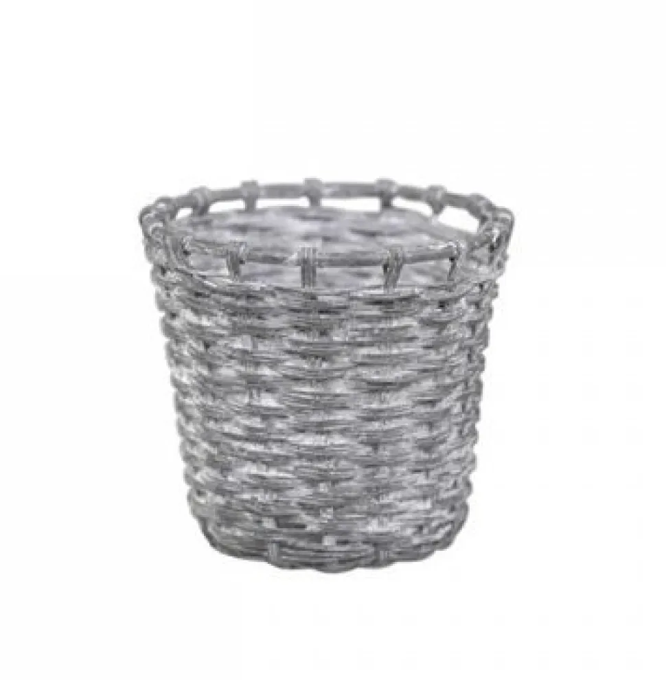 Chic Antique Teelichthalter im Flechtlook