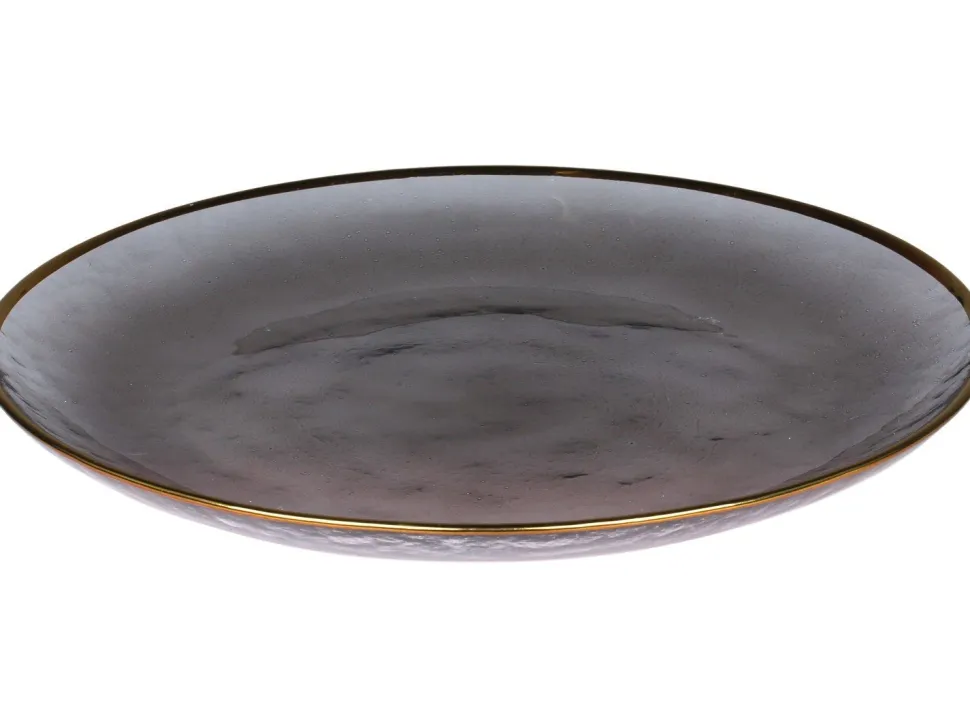 Chic Antique Teller mit Goldrand