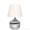 Chic Antique Tischlampe aus Glas mit Rillen