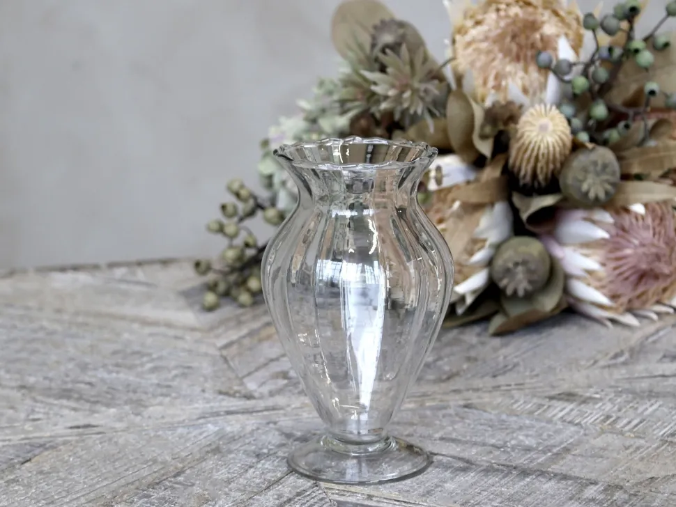 Chic Antique Vase Amphora aus Glas